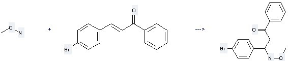 (E)-3-(4-Bromophenyl)-1-phenyl-prop-2-en-1-one can be used to produce 3-(4-Bromo-phenyl)-3-methoxyamino-1-phenyl-propan-1-one.